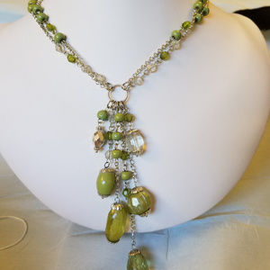 NWT Handmade SET Necklace Earrings Acrylic